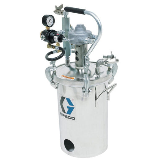 RECIPIENTE DE ALTA PRESION DE 2 GALONES (HVLP), REGULADO A 100 PSI, CONFORME CON  ASME (SOCIEDAD AMERICANA DE INGENIEROS MECANICOS)