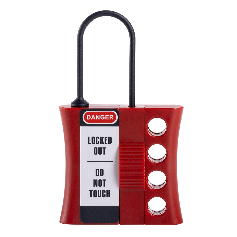 ALDABA DE BLOQUEO DE PLÁSTICO NO CONDUCTOR CON GRILLETE DE 3 MM